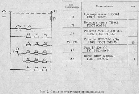 Рис.2. Схема электрическая принципиальная